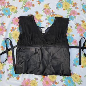 Outfit jpr 90s mesh beaded blouse